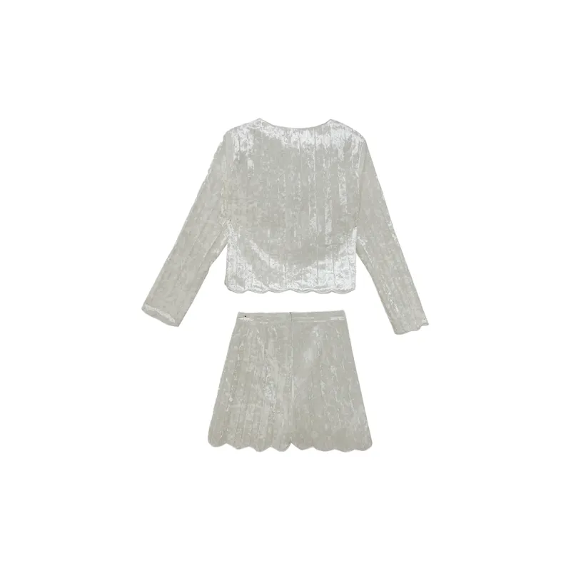 Icicofficial Skirt Set Women's Ecru-1