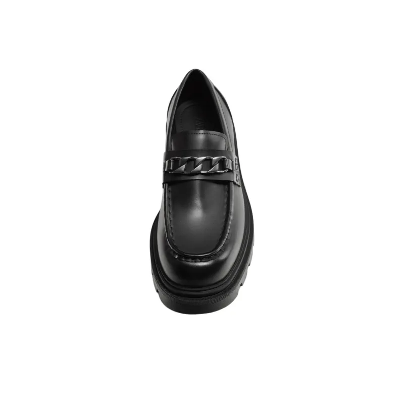 ZARA Loafers Men Black-3