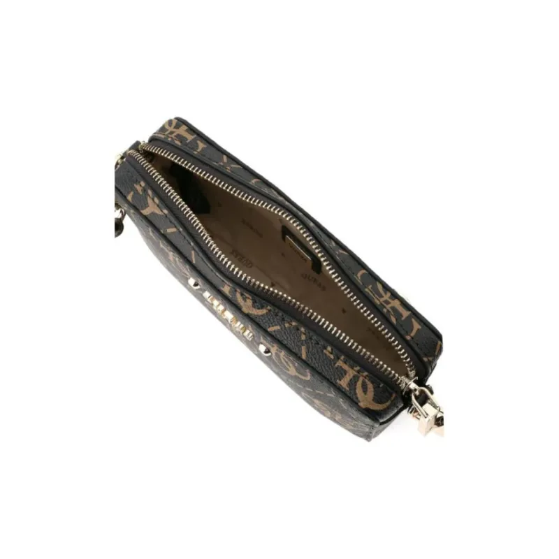 GUESS Polyurethane Camera Bags Crossbody Bags Mini Women's Brown-7