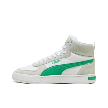 PUMA Caven MID SD Anti Slip Wear Resistant Mid Top Skateboard Shoes Unisex White Green