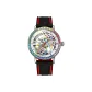 Silver Case White Dial Red Silicone Strap