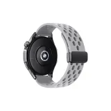 Perforated Foldable Magnetic Clasp-Mist Gray[Strap Only, Movement Not Included]