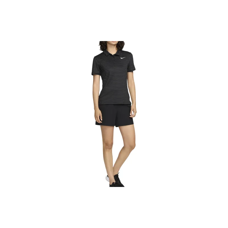 Nike Victory Women's Dri FIT Short Sleeve Striped Golf Polo-2