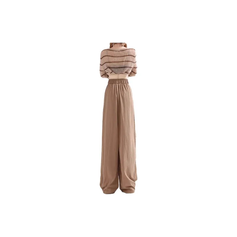 Enhanced Casual Pants Women's Coffee-1