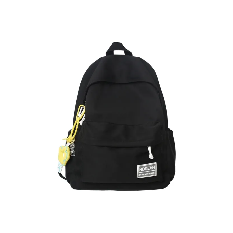 Kaka Tree Nylon Backpack Unisex Black/Green/Blue/Ecru/Orange-2