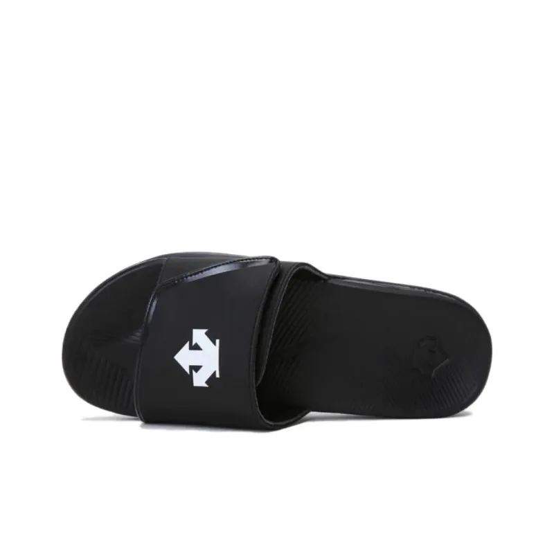DESCENTE Slip Resistant Abrasion Resistant Slide Slippers Men's Black-3