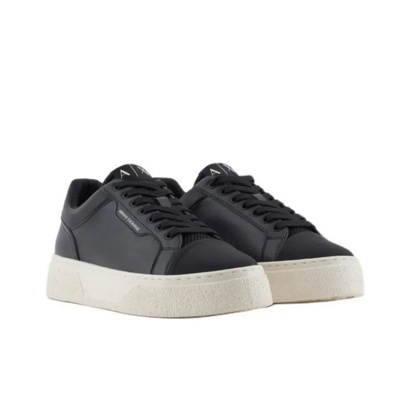ARMANI EXCHANGEAE Low Top Skateboard Shoes Men's Black-2