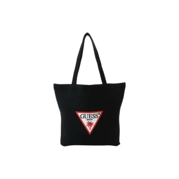 GUESS Nylon Tote Bag Shopping Bag Handbag Women's Black