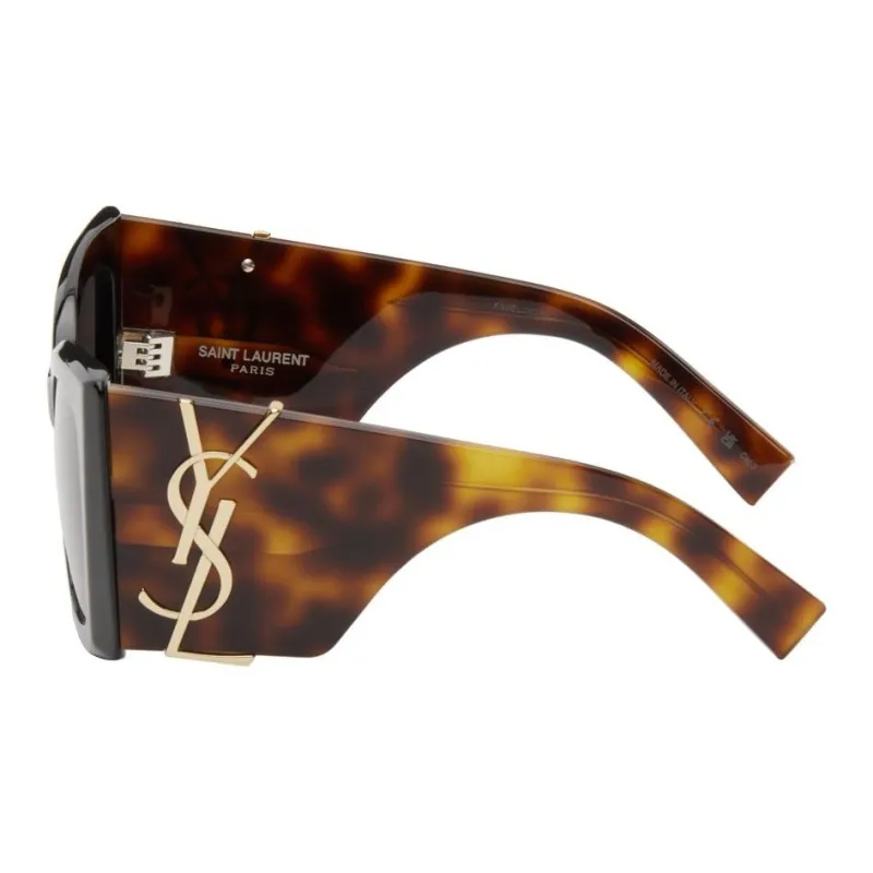 SAINT LAURENT Acetate Butterfly Sunglasses Unisex Black-1