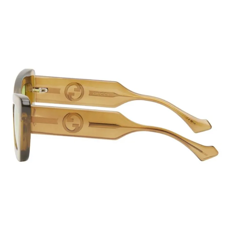 GUCCI Transparent Oversize frame Sunglasses-1
