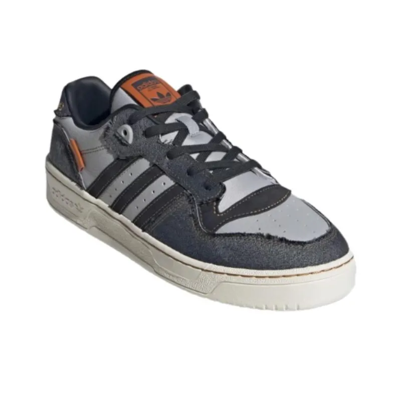 Adidas Originals Rivalry Anti Slip Wear Resistant Low Top Skateboard Shoes Unisex Gray-3
