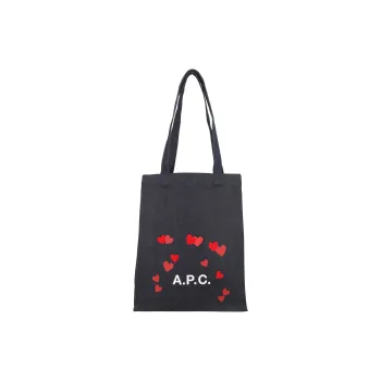 A.P.C Canvas Tote Bag, Shopping Bag, Shoulder Bag, Handbag, Canvas Bag Unisex Black