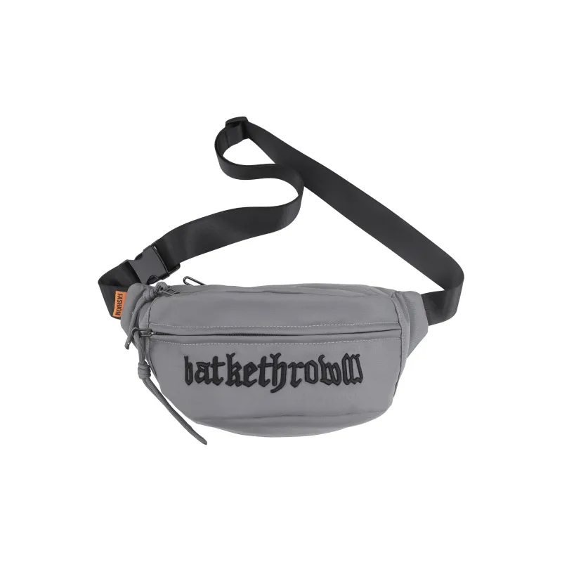 OURFUN Nylon Sling Bag Regular Unisex White/Gray/Black/Orange/Khaki-2