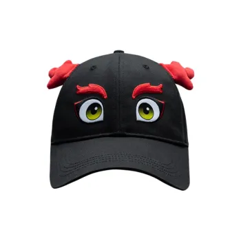 Anta Twill Cotton Fabric Baseball Caps Unisex Basic Black