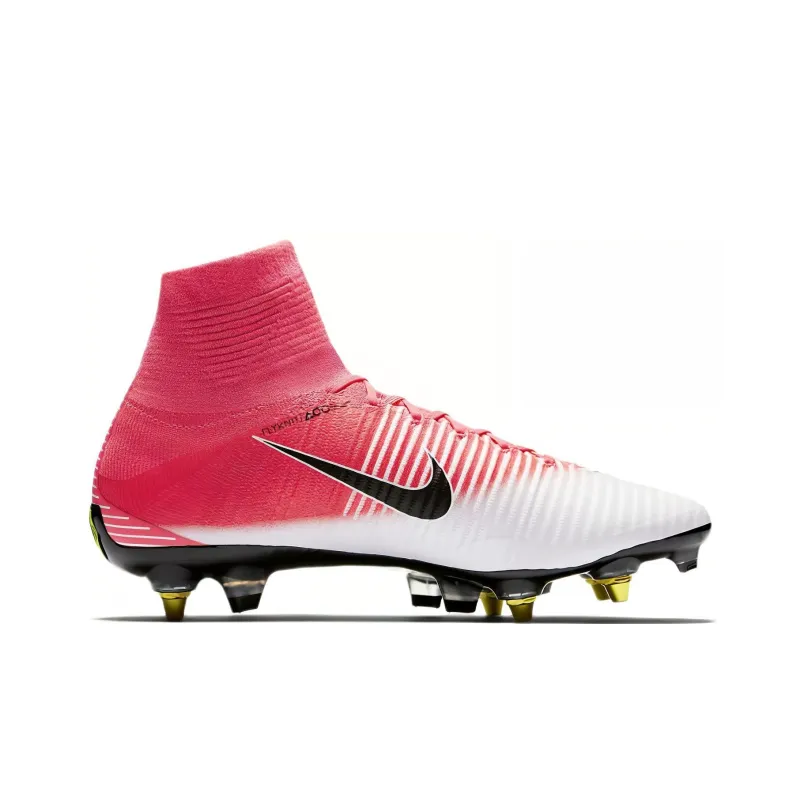 Nike Mercurial Superfly 5 Soccer Shoes Men High Top Pink/White-1