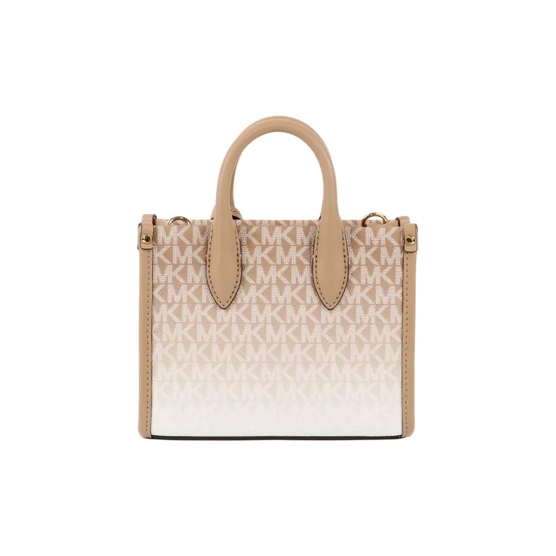 MICHAEL KORS Mirella Canvas Portable One Shoulder Canvas Bag Crossbody Bag Extra Small Women's Camel-4