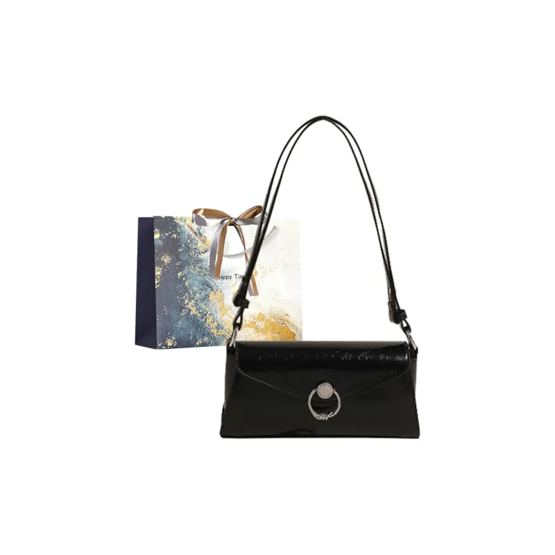 Iman's House PU Shoulder Bag Women's Silver/Ecru/Red/Black-15