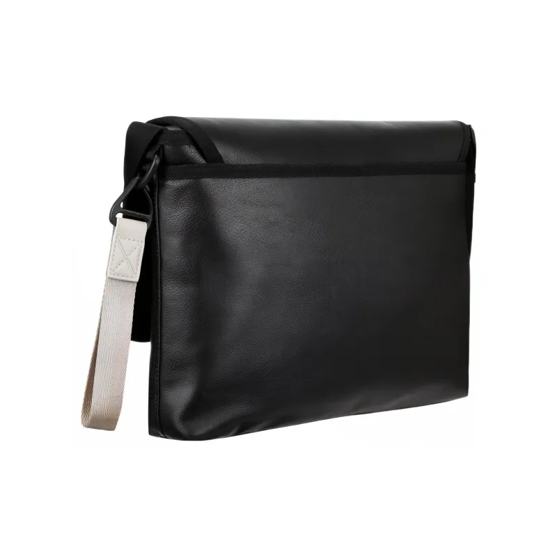 CALVIN KLEIN Recycled Polyester Shoulder Bag, Crossbody Bag Men's Black-1