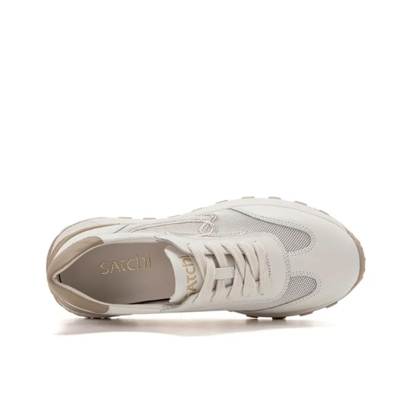 Satchi Abrasion Resistant Low Top Casual Shoes Women's Ecru-3