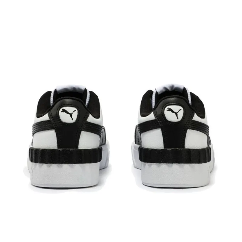 PUMA Carina Anti Slip Wear Resistant Low Top Skateboard Shoes Women's White Black-3