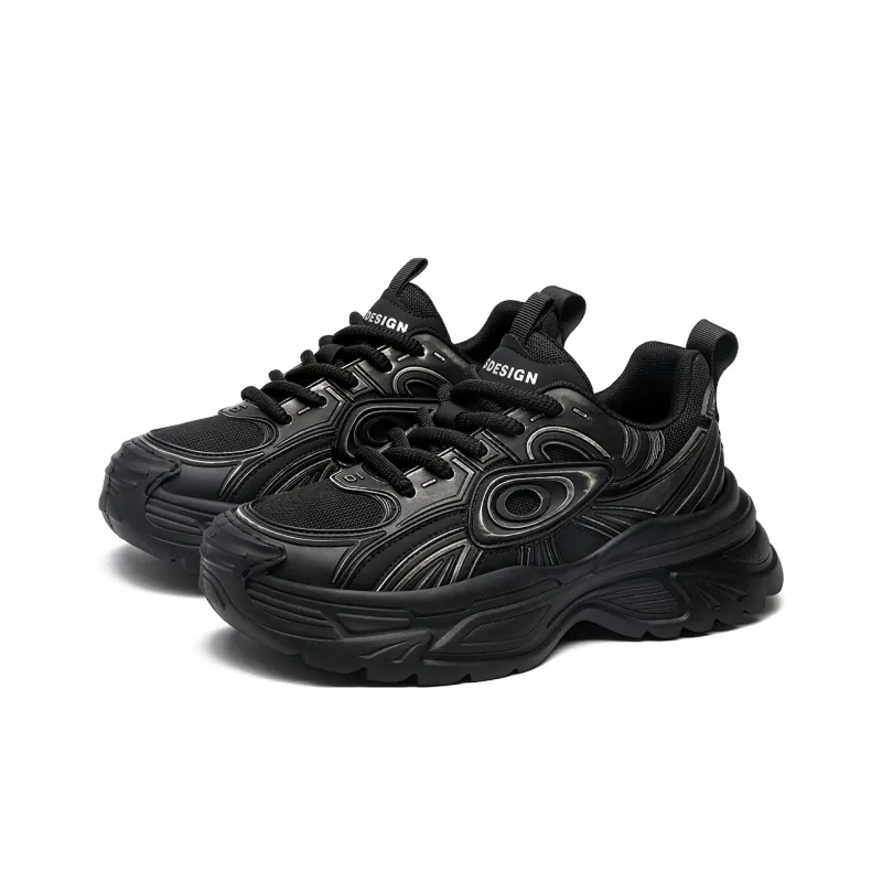 MILLIE'S Low Top Chunky Sneakers Men's Black-6