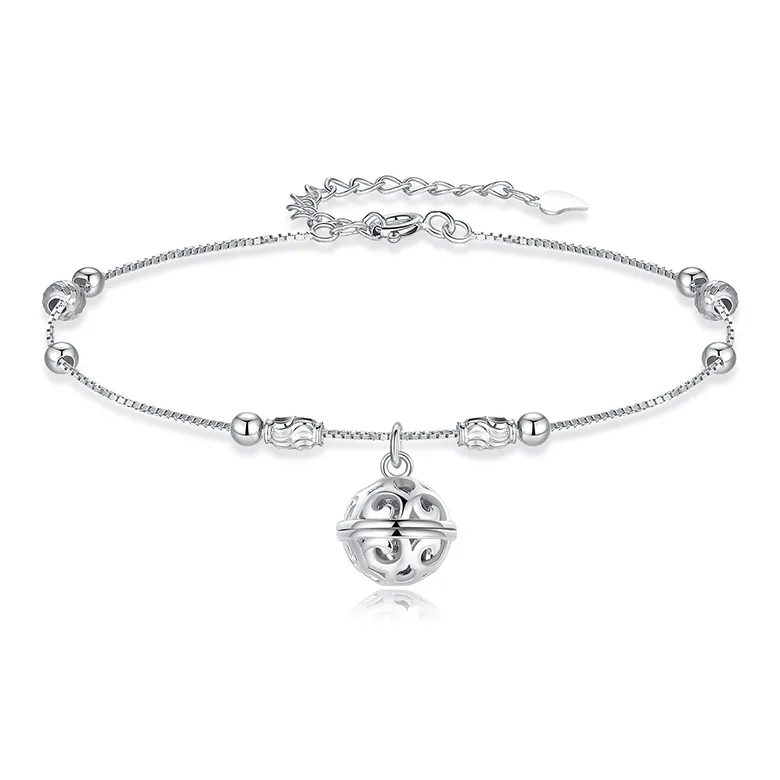 Heart Grass S925 Silver Anklets Women's-0