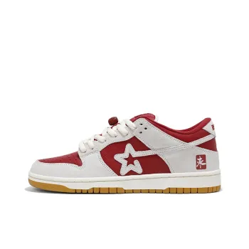 RIPSTAR Anti Slip Wear Resistant Low Top Skateboard Shoes Unisex Maroon
