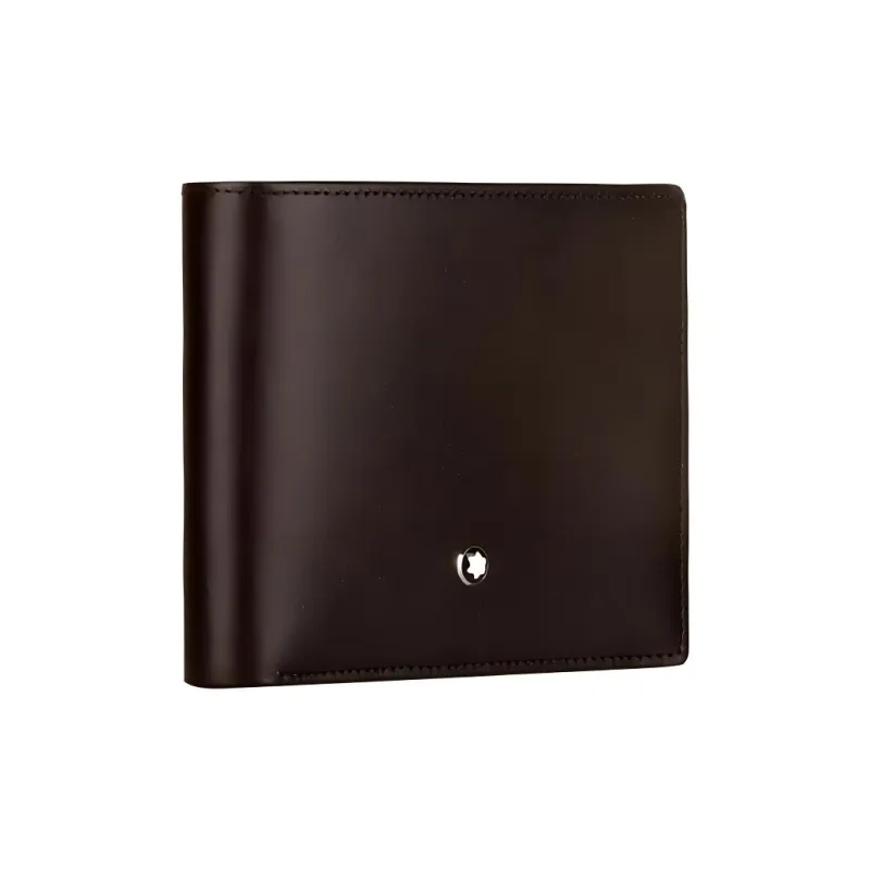 MONTBLANC Leather Wallet Men's Brown-1
