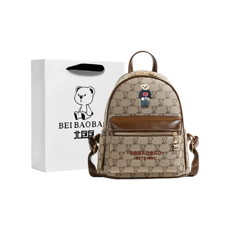 North Pack Canvas Backpack Regular Women's Ecru/Khaki-7