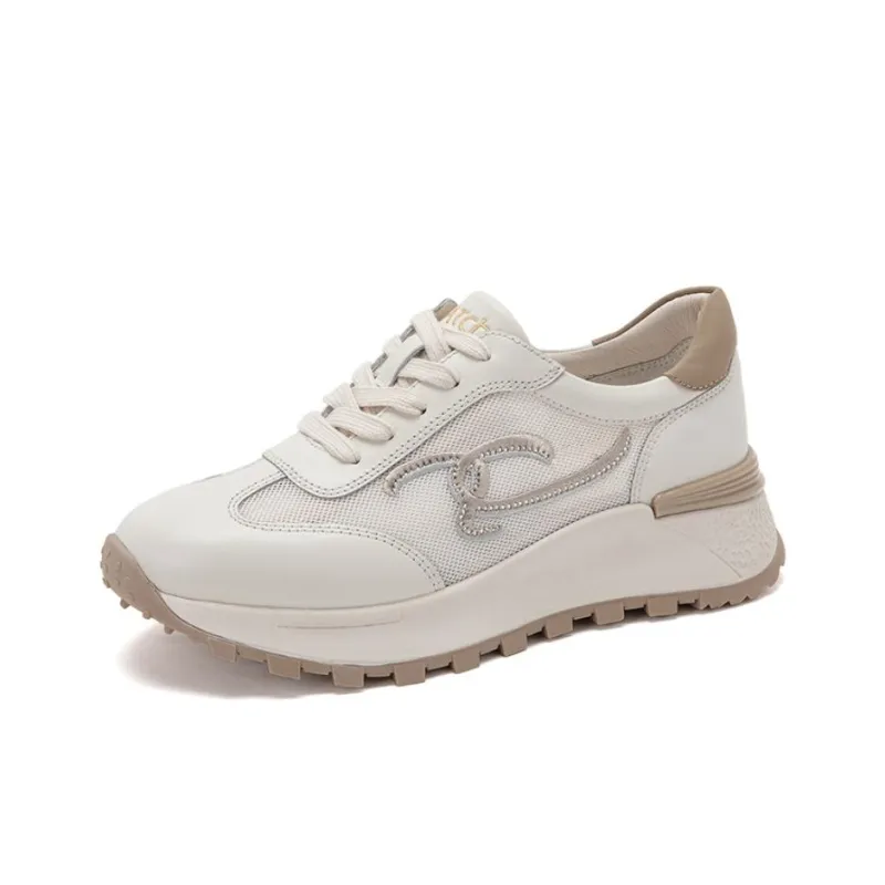 Satchi Abrasion Resistant Low Top Casual Shoes Women's Ecru-0