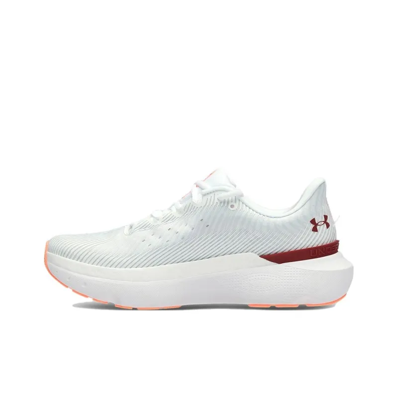 Under Armour Infinite Pro Slip Resistant Breathable Low Top Running Shoes Men's White Orange-1