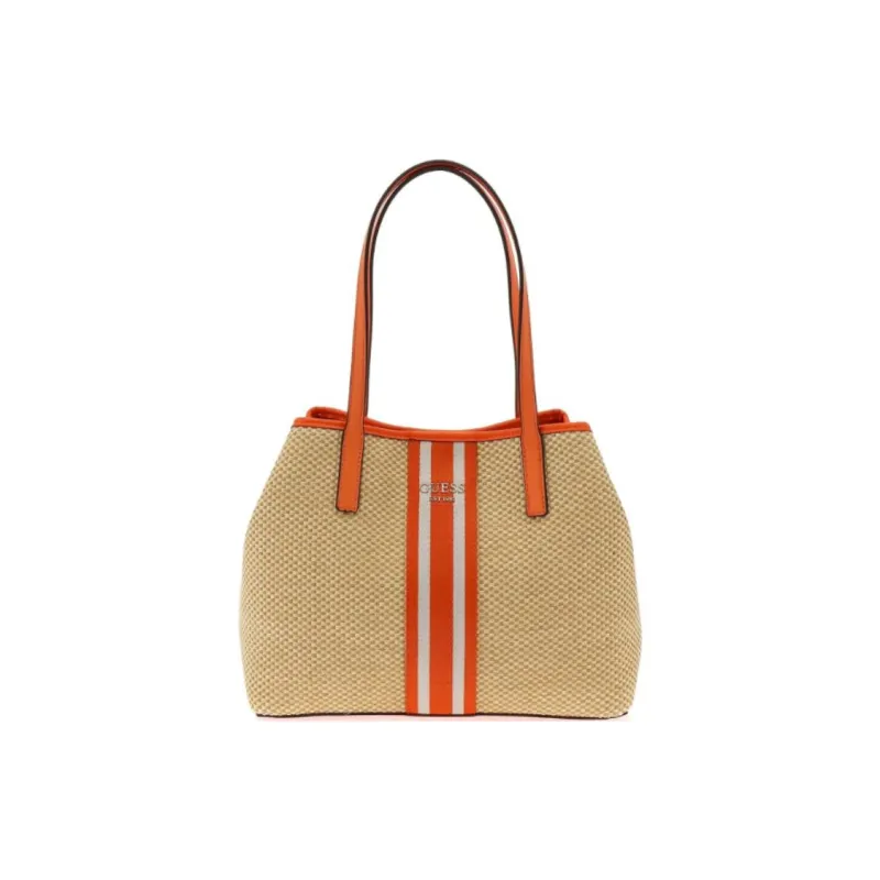 GUESS Polyester Tote Bag Shopping Bag Shoulder Bags Women's Orange-1