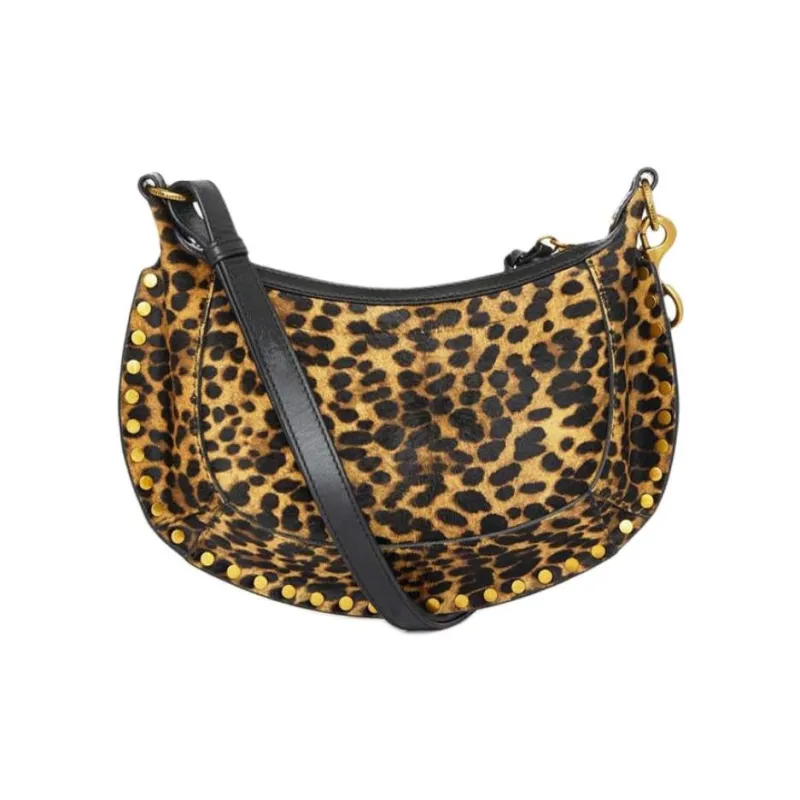 ISABEL MARANT Oskan Leopard Moon Bag-2