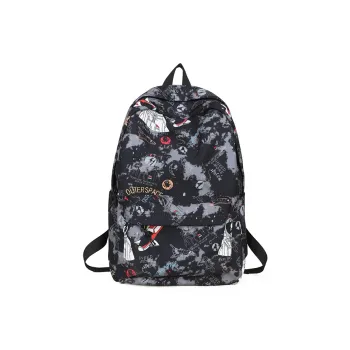 Kaka Tree Nylon Backpack Regular Unisex Black/Gray/Blue/Green