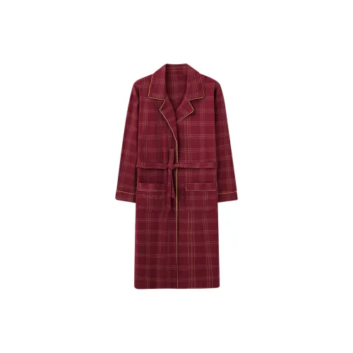 MADALLO Pajama Robe Women's Deep Red
