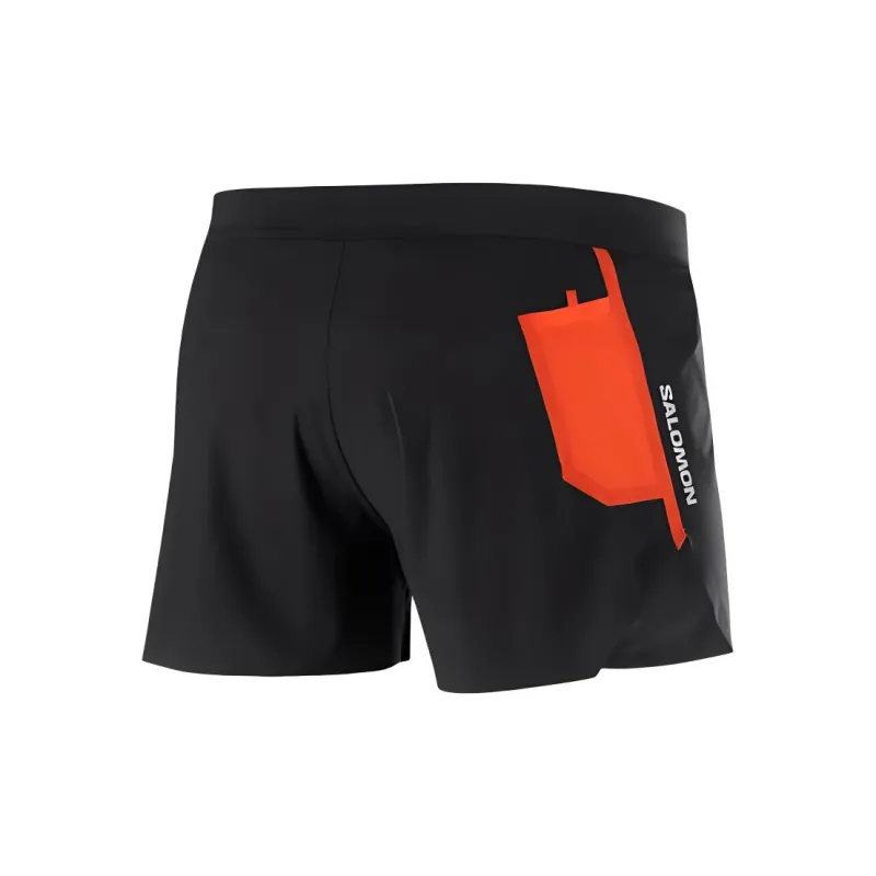 SALOMON S/LAB SPEED 3' Sports Shorts Men's Pitch Black/Fire Red-1