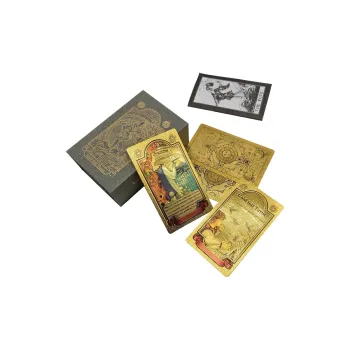 Miao Ji Boxed Waite Tarot Collector's Edition Gold Foil PVC Water Resistant Classic Sun Back Board Games