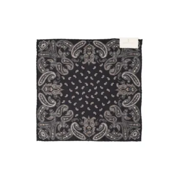 Brunello Cucinelli Printed Silk Pocket Square