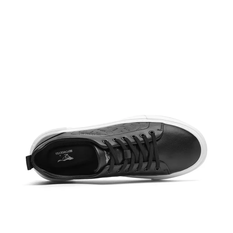 SEPTWOLVES Height-Enhancing Wear-Resistant Lightweight Low-Top Skateboard Shoes Men's-4