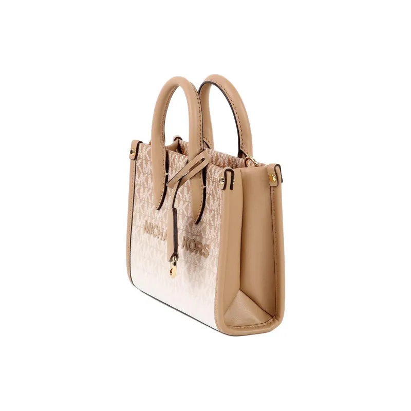 MICHAEL KORS Mirella Canvas Portable One Shoulder Canvas Bag Crossbody Bag Extra Small Women's Camel-3