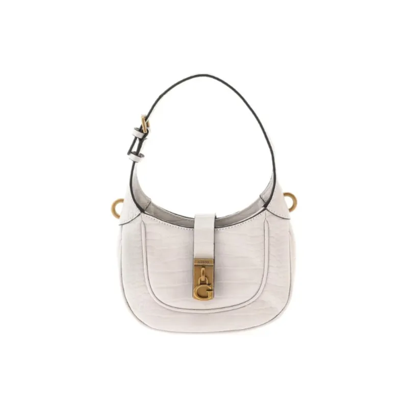 GUESS Synthetic Leather Hobo Man Handbag Mini Women's Slate Color-0