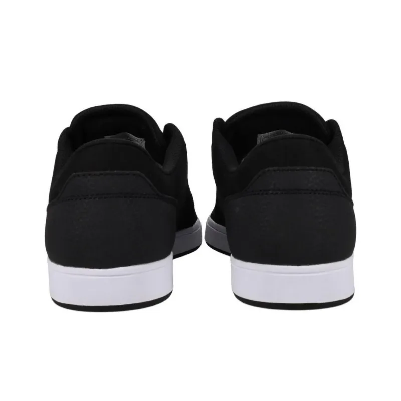 DC Shoes Anti Slip Wear Resistant Low Top Skateboard Shoes Men's Black White-4