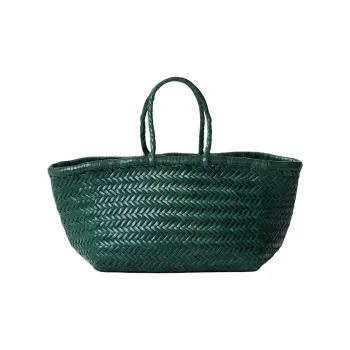 Dragon Diffusion Cow Leather Handbag Regular Women's Little Forest Green