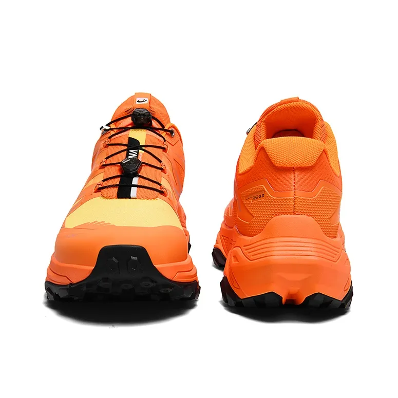 GLUNA Cushioning Anti-Slip Wear-Resistant Breathable Lightweight Grip Low-Top Hiking/Trekking Shoes Unisex Orange-3