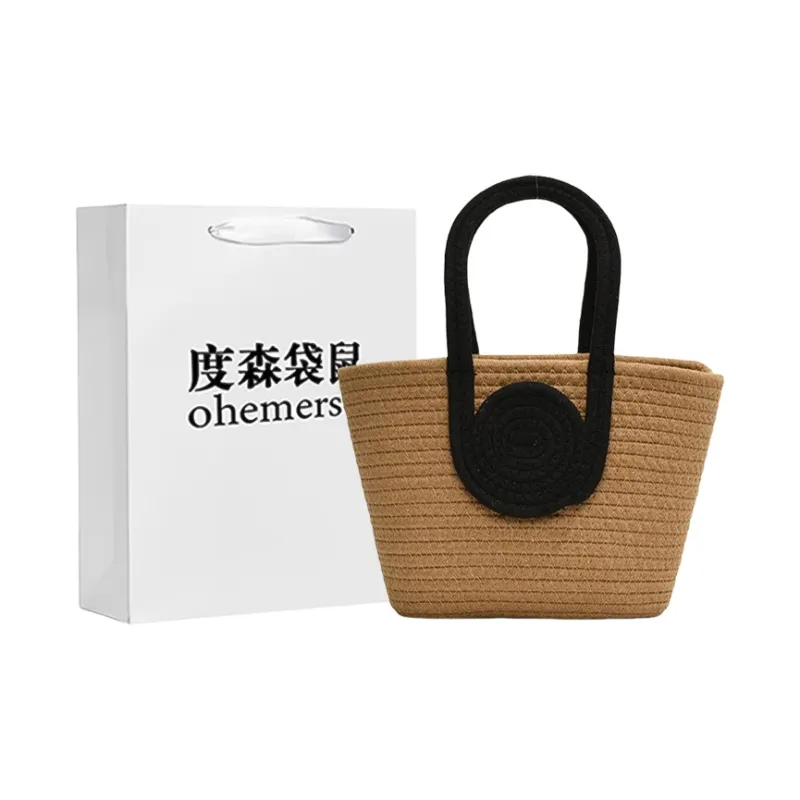 Dusen Kangaroo Special Material Handbag Regular Women's White/Khaki-0