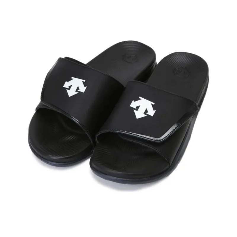 DESCENTE Slip Resistant Abrasion Resistant Slide Slippers Men's Black-2
