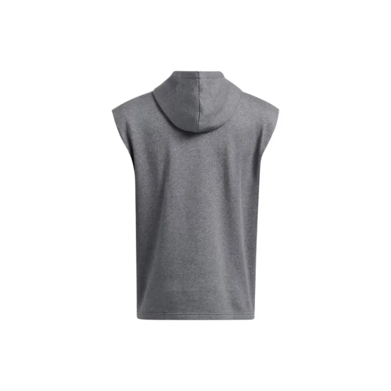 Under Armour Icon Fleece Sleeveless Hoodie Sweatshirt Men's Paint Gray-1