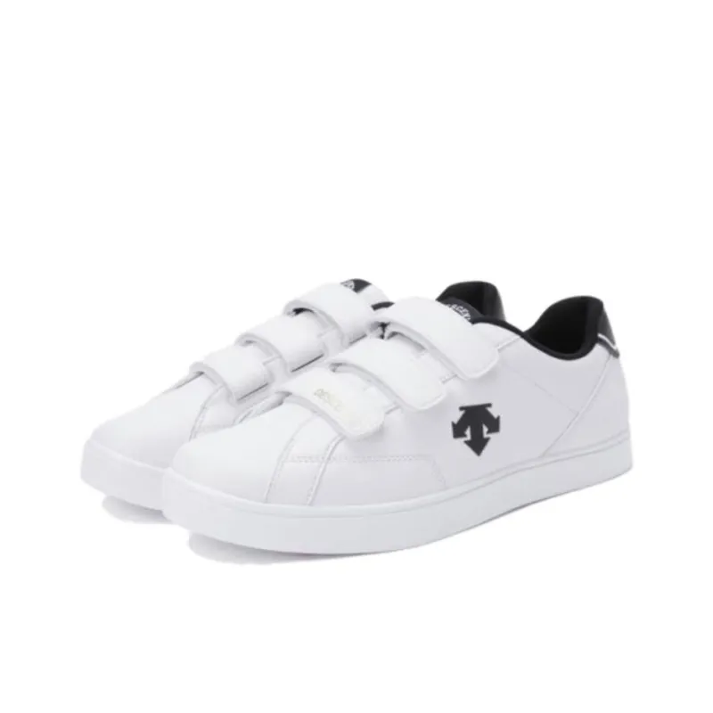 DESCENTE Non slip Lightweight Low Top Skateboard Shoes Unisex White Black-2