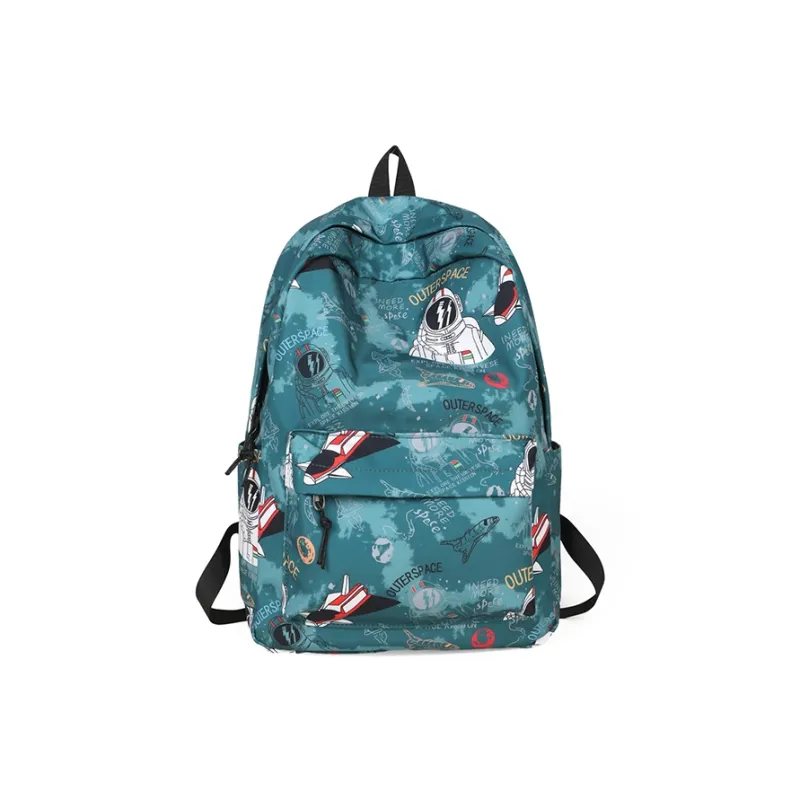 Kaka Tree Nylon Backpack Regular Unisex Black/Gray/Blue/Green-10