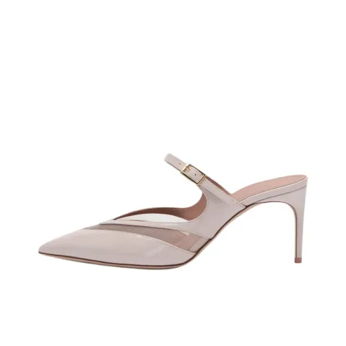 Malone Souliers Closed Toe Slippers 7cm Women's Pink
